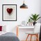 Stupell Industries Heart Shaped Balloon Framed Print Under Glass, design by Ethan Harper